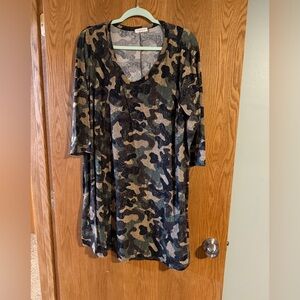 Camouflage Midi Dress